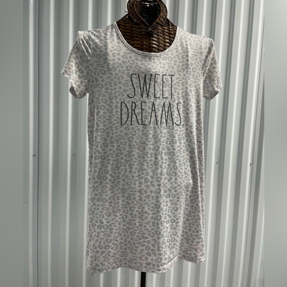 Rae Dunn Sweet Dreams Leopard Print Nightie size Medium - Picture 2 of 8